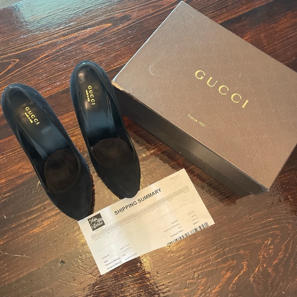 Gucci Debra suede Black pumps - Picture 1 of 10